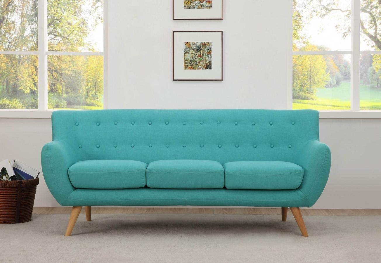 Sixties Retro 3 Seater Sofa – Danish Design – Aqua – 1960s Mid In Aqua Sofas (Photo 1 of 10)