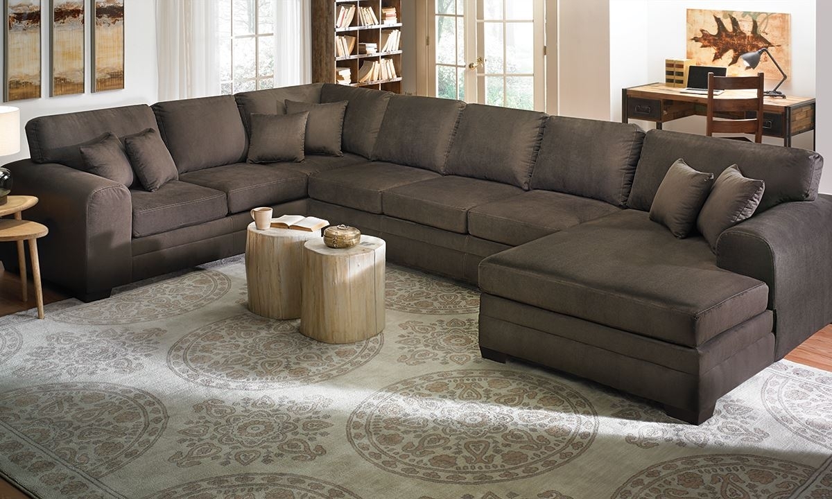 Sophia Oversized Chaise Sectional Sofa | The Dump Luxe Furniture Outlet Intended For Sectional Sofas At The Dump (Photo 1 of 10)