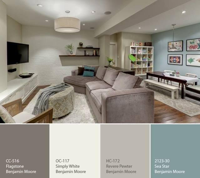 The Best Light Paint Colours For A Dark Room / Basement | Revere For Wall Accents For Revere Pewter (Photo 1 of 15)