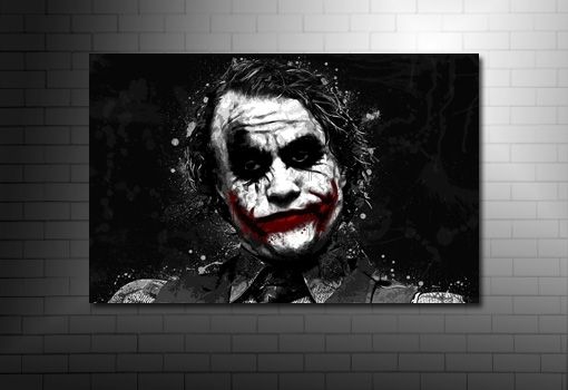 The Joker Canvas Art Regarding Joker Canvas Wall Art (Photo 3 of 15)