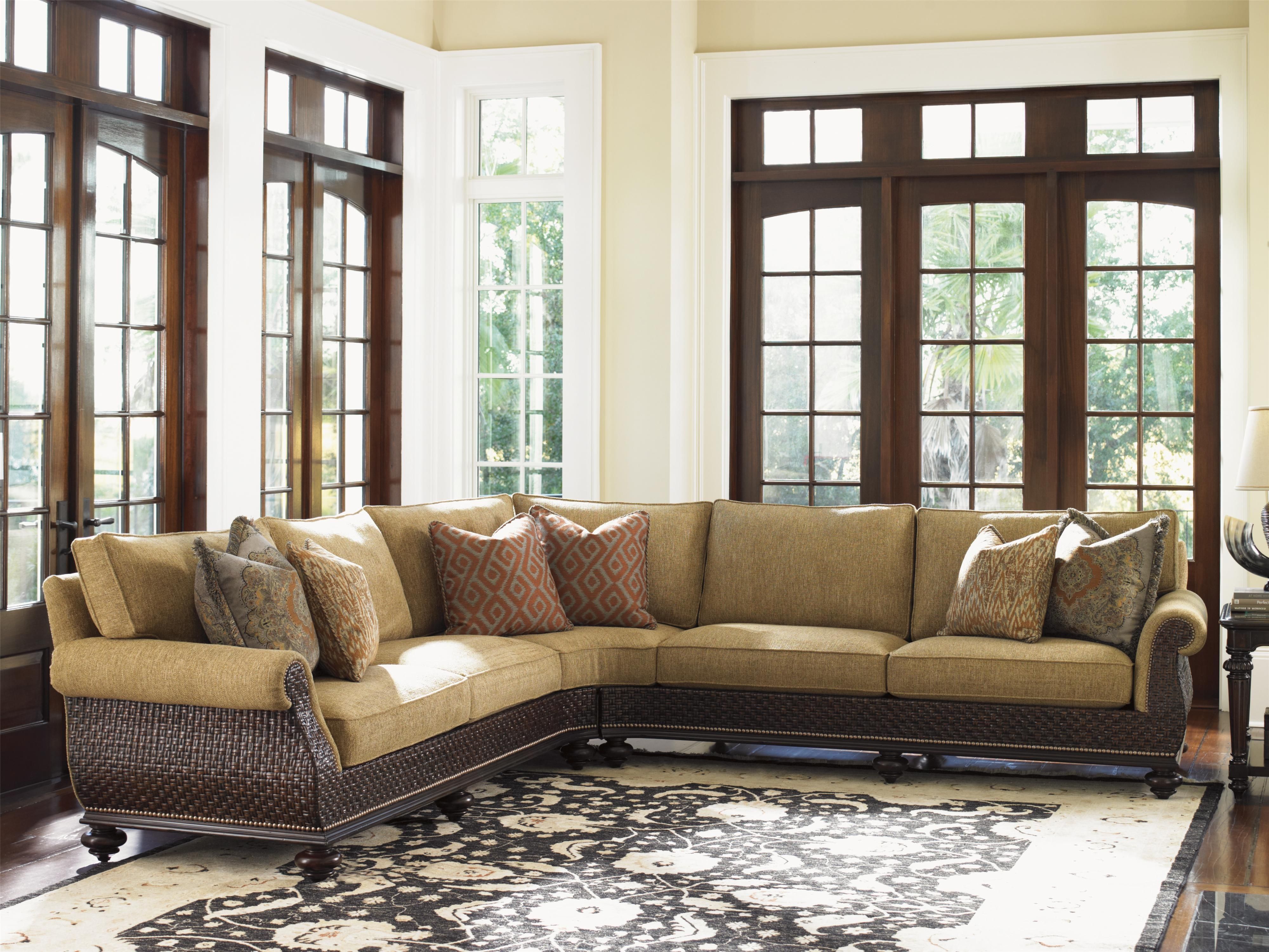 Tommy Bahama Home Island Traditions Westbury Sectional Sofa With With Regard To Gainesville Fl Sectional Sofas (View 4 of 10)