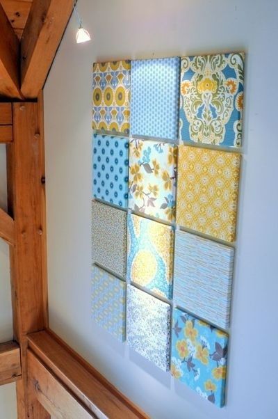 Use Fabric As Wall Art.the Dental Office I Was Working At Had This With Regard To Quilt Fabric Wall Art (Photo 5 of 15)
