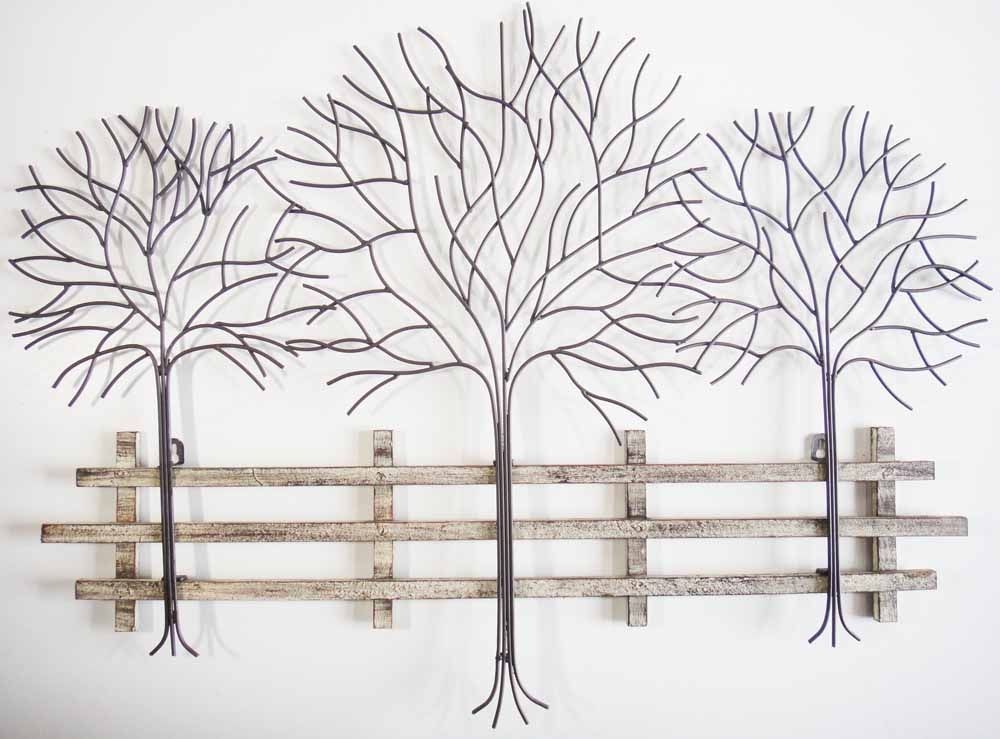 Wall Art Designs: Wall Art Metal Metal Wall Art Winter Tree Scene In Metal Wall Accents (View 10 of 15)