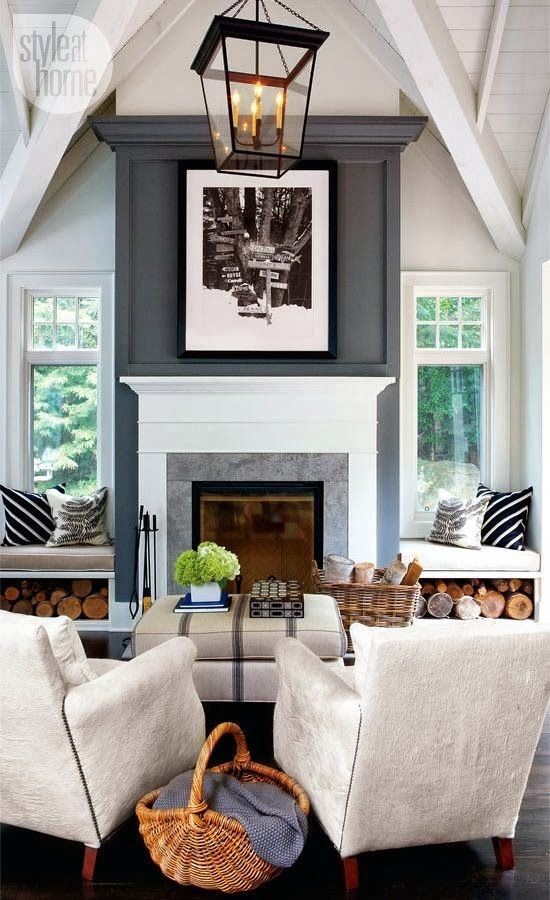 Working With: Tall Ceilings – Emily A. Clark Inside Wall Accents For Fireplace (Photo 10 of 15)