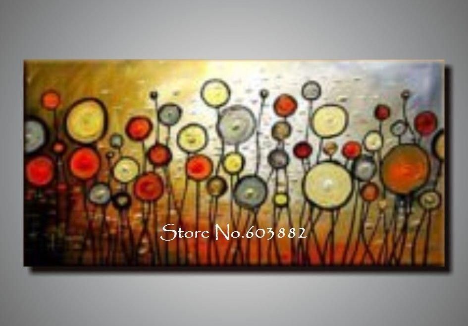 2018 Discount 100% Handmade Large Canvas Wall Art Abstract Painting Throughout Discount Wall Art (View 13 of 25)