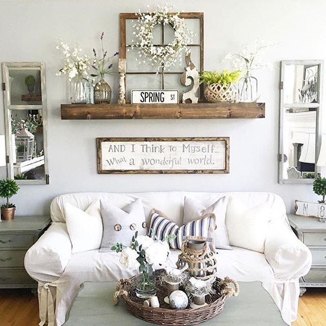 27 Rustic Wall Decor Ideas To Turn Shabby Into Fabulous | Living Throughout Living Room Wall Art (View 1 of 10)