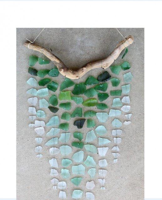 30 Sea Glass Ideas & Projects • Lovely Greens With Regard To Sea Glass Wall Art (View 5 of 10)