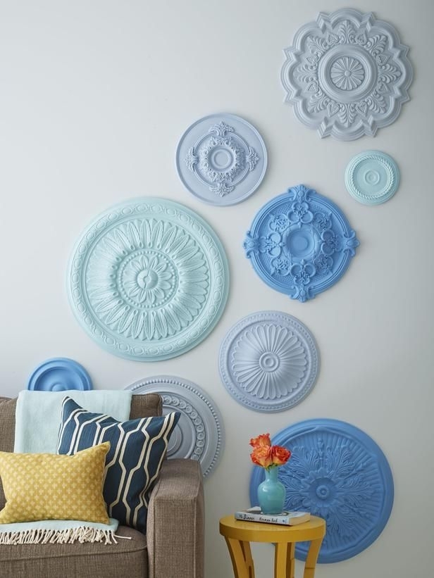 7 Ways To Fill Up Your Walls | Hgtv Magazine | Pinterest | Ceiling Regarding Ceiling Medallion Wall Art (Photo 1 of 10)