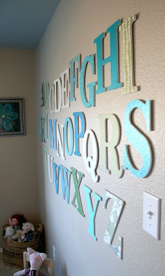 Alphabet Wall Decor Best Wall Art Design Ideas Remodelaholic With Alphabet Wall Art (View 13 of 25)