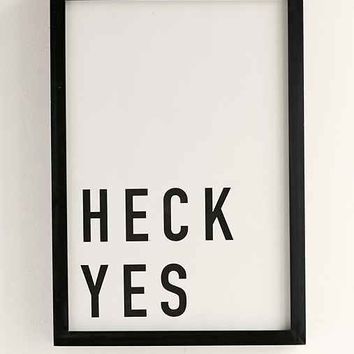 Assembly Home Heck Yes Framed Wall Art From Urban Outfitters Inside Urban Outfitters Wall Art (Photo 6 of 25)