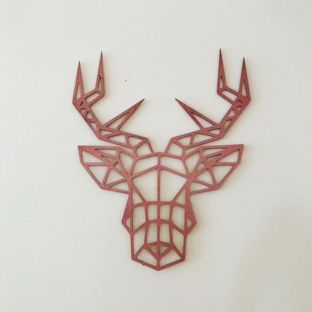 Copper Stag Head Wall Art Wooden | Ebay For Copper Wall Art (Photo 2 of 10)
