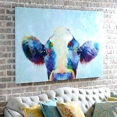 Cow Canvas Wall Art Sets Diy – Dialysave With Regard To Cow Canvas Wall Art (View 11 of 25)