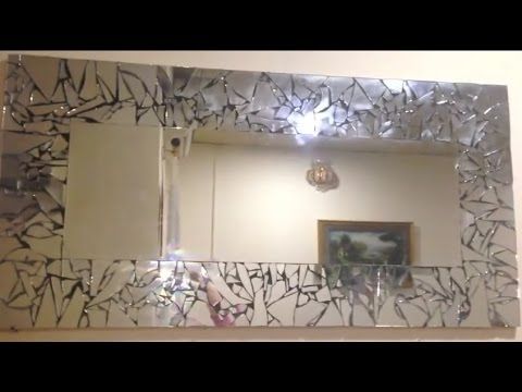 Diy: Mirrored Mosaic Wall Art! Diy Wall Decor (easy & Cheap) – Youtube Inside Mirror Mosaic Wall Art (View 4 of 25)