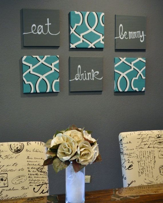 Eat Drink Be Merry..hmm May Need To Order This In My Dining Room Regarding Kitchen Canvas Wall Art Decors (Photo 12 of 25)