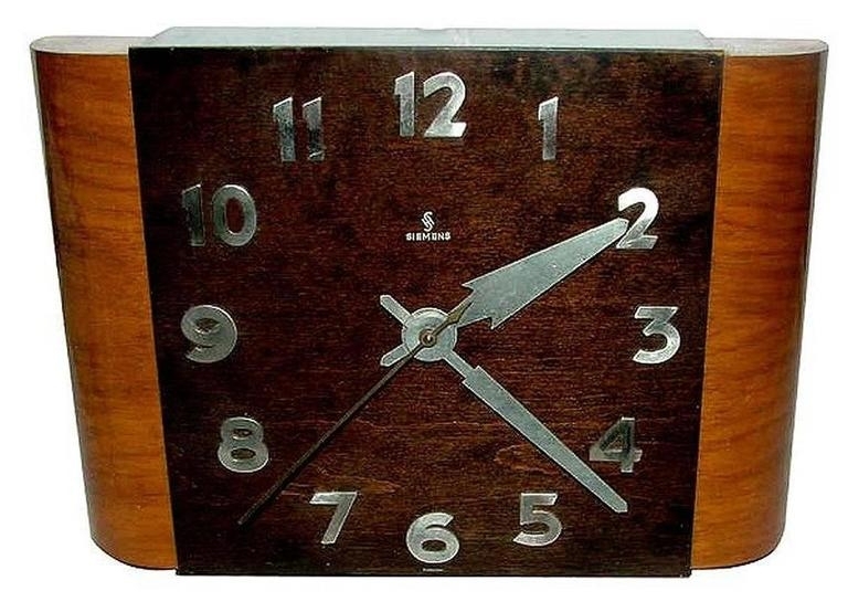 English 1930s Art Deco Wall Clocksiemens At 1stdibs Throughout Art Deco Wall Clock (Photo 1 of 25)