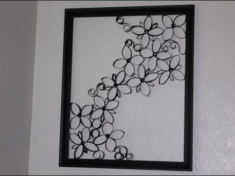 Faux Wrought Iron Wall Art For Under $5 – Youtube With Regard To Wrought Iron Wall Art (View 3 of 10)