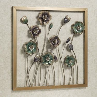 Floral Salute Square Metal Wall Art | Art | Pinterest | Metal Wall Pertaining To Touch Of Class Wall Art (Photo 1 of 25)