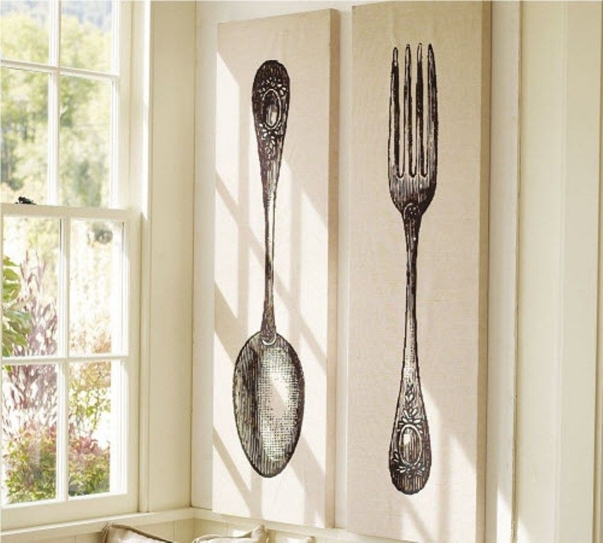 Featured Photo of The 25 Best Collection of Fork and Spoon Wall Art