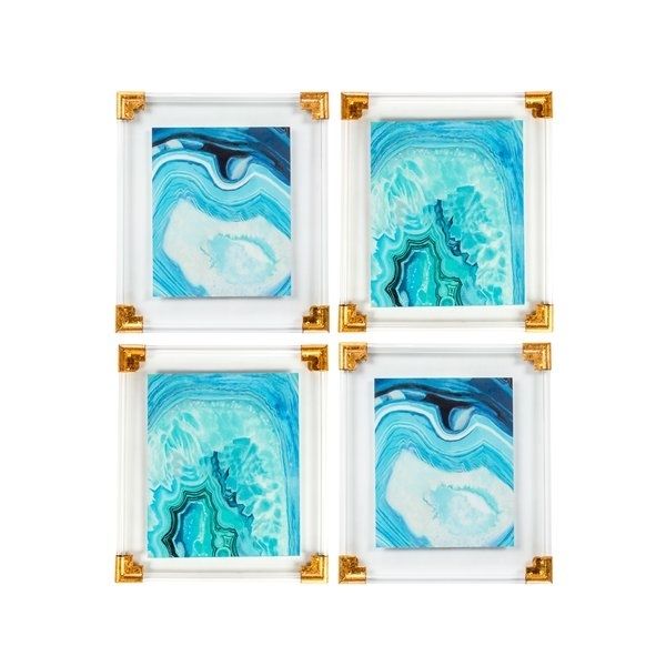 Framed Agate Wall Art | Wayfair Within Agate Wall Art (View 9 of 25)
