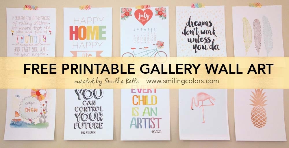 Featured Photo of The 20 Best Collection of Free Printable Wall Art Decors