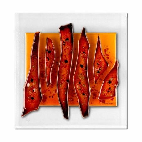 Glass Wall Art | Stained Glass Designs | Brilliant Wall Art With Regard To Orange Wall Art (Photo 16 of 25)