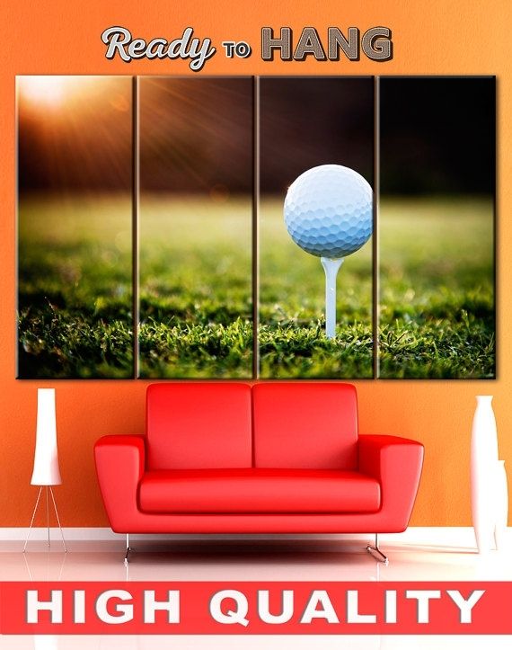Golf Wall Art, Multi Panel Canvas, Gallery Wrapped Canvas Prints For Golf Canvas Wall Art (Photo 13 of 25)