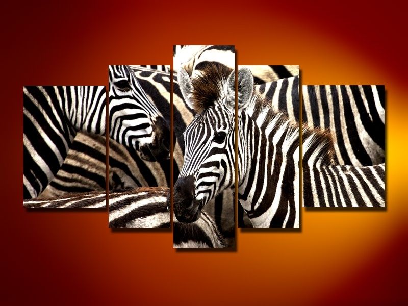 Hand Painted Oil Wall Good Zebra Canvas Wall Art – Wall Decoration Ideas With Zebra Canvas Wall Art (View 2 of 25)