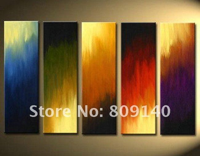 Kitchen Dining Room Oil Painting Canvas Stretched Artwork Modern Regarding Modern Painting Canvas Wall Art (View 18 of 25)