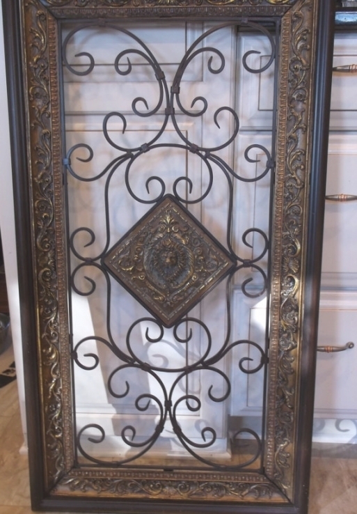 Large Wrought Iron Wall Art – Vsvinyl Regarding Wrought Iron Wall Art (Photo 1 of 10)