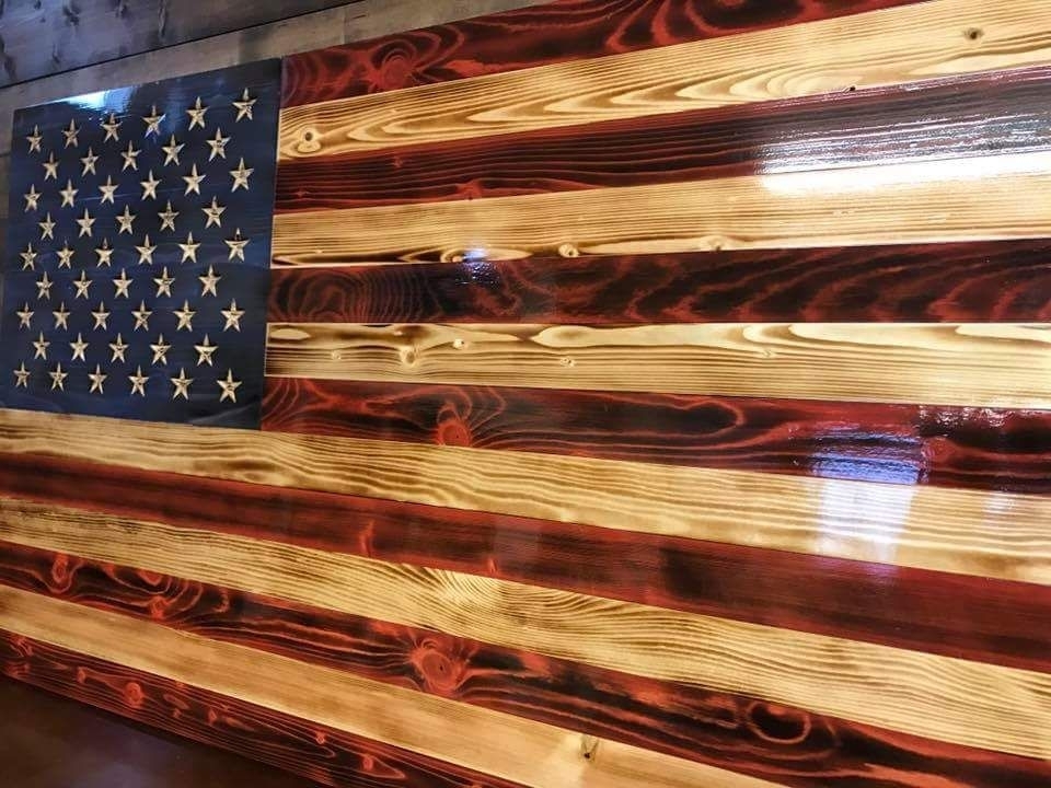 Featured Photo of 25 Best Wooden American Flag Wall Art