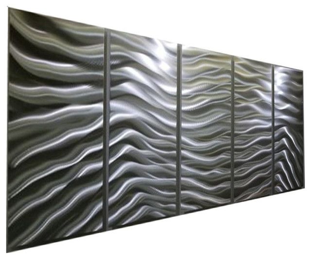 Modern Contemporary Versatile Silver Panel Metal Wall Art, Silver Inside Metal Wall Art Panels (Photo 1 of 20)