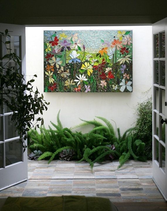Mosaic Wall Art Stained Glass Wall Decor Floralparadisemosaics Within Stained Glass Wall Art (Photo 1 of 25)