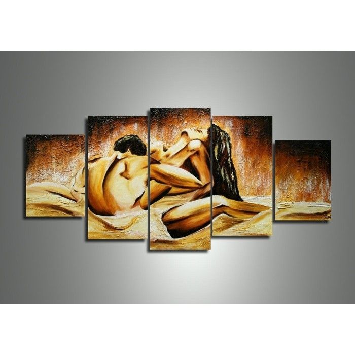Multi Panel Sensual Wall Art Painting 402 – 60 X 32in With Regard To Panel Wall Art (View 10 of 25)