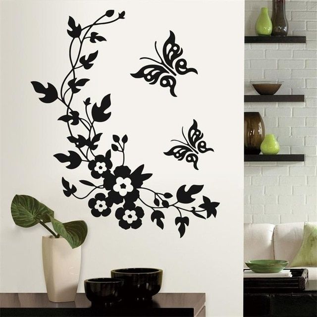Newest Classic Butterfly Flower Home Wedding Decoration Wall With Regard To Home Wall Art (Photo 1 of 25)