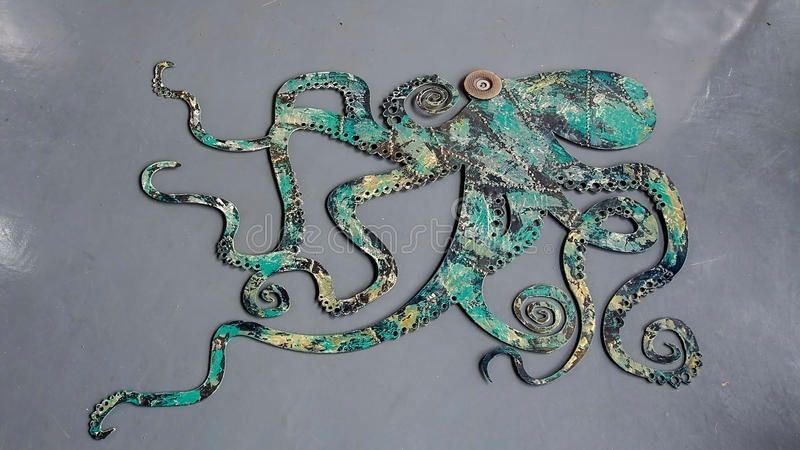 Octopus Wall Art Stock Photo (View 16 of 20)