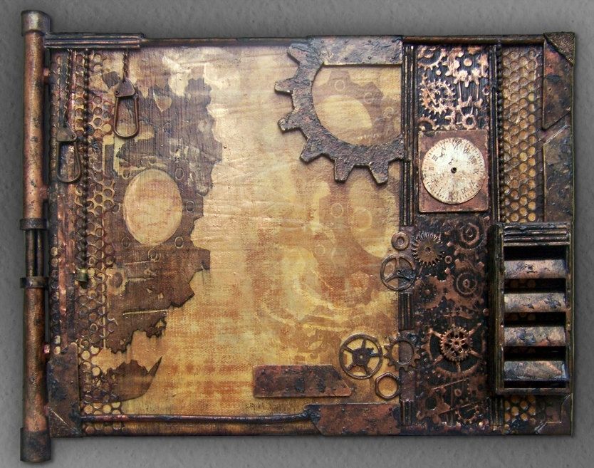 Original Hand Painted Steampunk Art, Unique, Wall Art. $175.00, Via With Steampunk Wall Art (Photo 1 of 25)