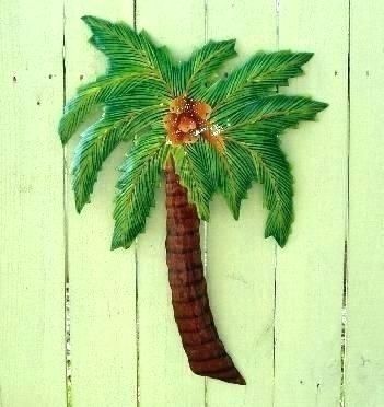Outdoor Metal Palm Trees Framed Palm Tree Wall Art Metal Palm Trees Inside Palm Tree Wall Art (View 19 of 25)