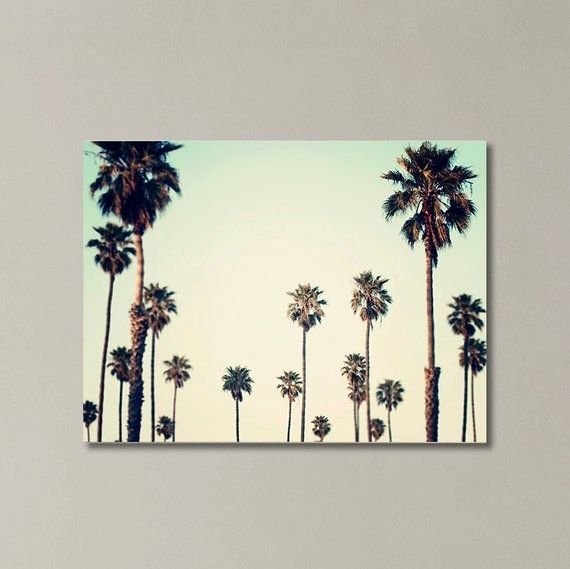 Palm Tree Canvas California Wall Art Palm Tree Photography | Etsy With California Wall Art (View 9 of 20)