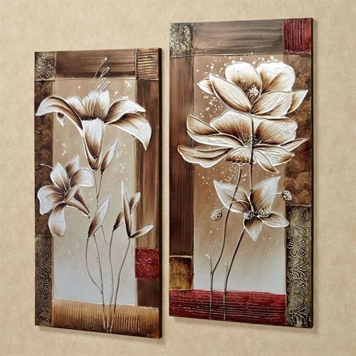 Petals Of Spring Floral Canvas Wall Art Set With Regard To Floral Canvas Wall Art (Photo 4 of 25)