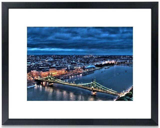 Picture Frame Wall Art Poster With Single Mat Hold 11×14 Black For Cheap Framed Wall Art (View 10 of 25)