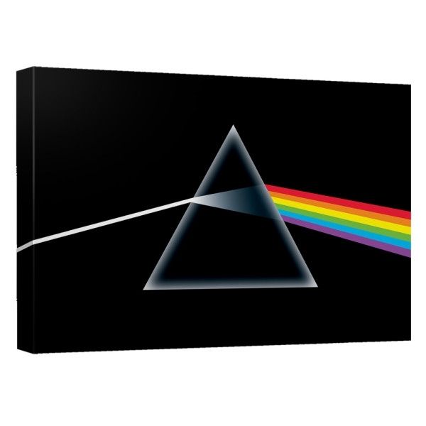Pink Floyd/dark Side Of The Moon Canvas Wall Art With Back Board Throughout Pink Floyd The Wall Art (View 20 of 20)