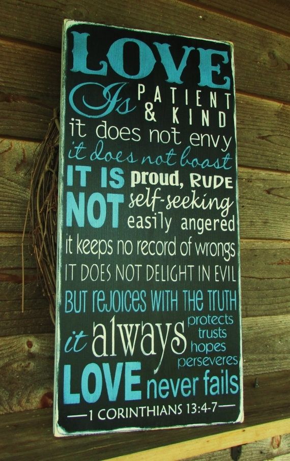 Featured Photo of 25 Best Collection of Love Is Patient Wall Art