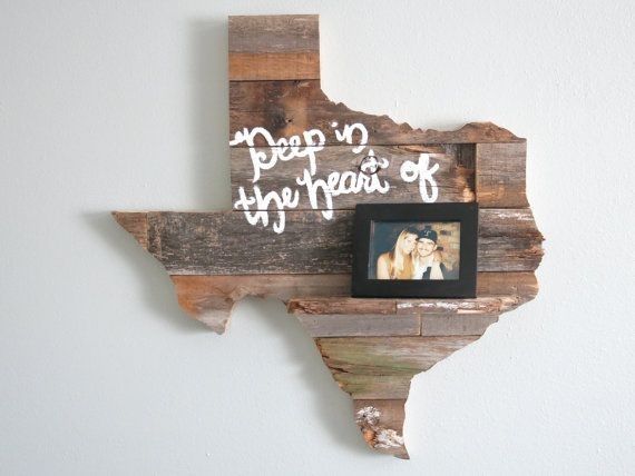 Reclaimed Wood Texas Wall Art 24" With Shelf | Texan Home <3 Within Texas Wall Art (Photo 7 of 25)