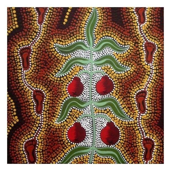 Small Traditional Aboriginal Art Paintings ❤ Liked On Polyvore Throughout Traditional Wall Art (View 10 of 10)