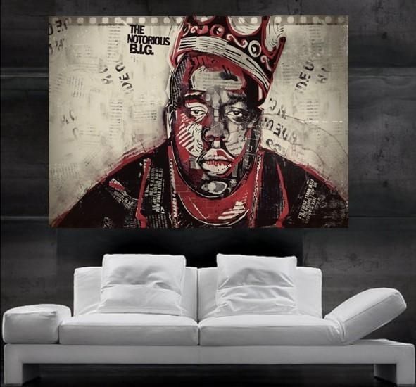 The Notorious B.i.g., Biggie Or Biggie Smalls American Rapper Hip Inside Hip Hop Wall Art (Photo 2 of 10)