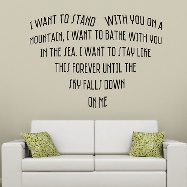 Truly Madly Deeply Wall Sticker Savage Garden Wall Decal Wedding In Song Lyric Wall Art (Photo 3 of 20)
