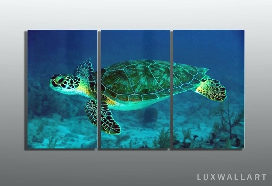 Turtle Metal Wall Art Luxury Sea Turtle Metal Wall Art About Remodel Throughout Sea Turtle Canvas Wall Art (Photo 1 of 25)