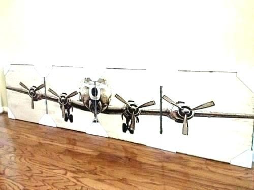 Vintage Airplanes Decor Vintage Airplane Decor Baby Party Vintage Throughout Aviation Wall Art (View 15 of 25)
