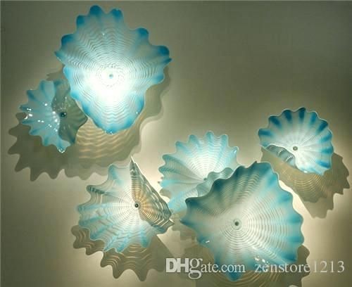 Wall Plates Online Custom Made Handmade Blown Glass Wall Plates Regarding Blown Glass Wall Art (View 25 of 25)