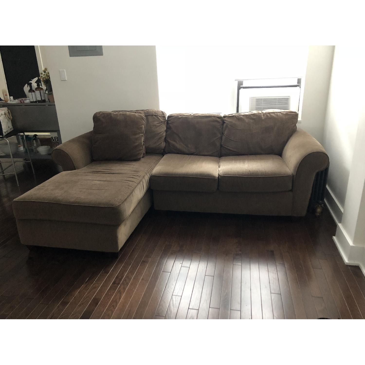 2 Piece Chaise Sectional Sofa | Baci Living Room Inside Tenny Cognac 2 Piece Right Facing Chaise Sectionals With 2 Headrest (View 8 of 25)